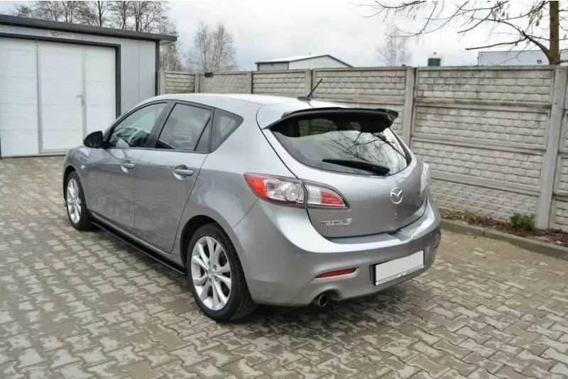 Maxton Design Heckspoiler Lippe für Mazda 3 Mk2 Sport vor Facelift Hochglanz schwarz – Ansicht 3