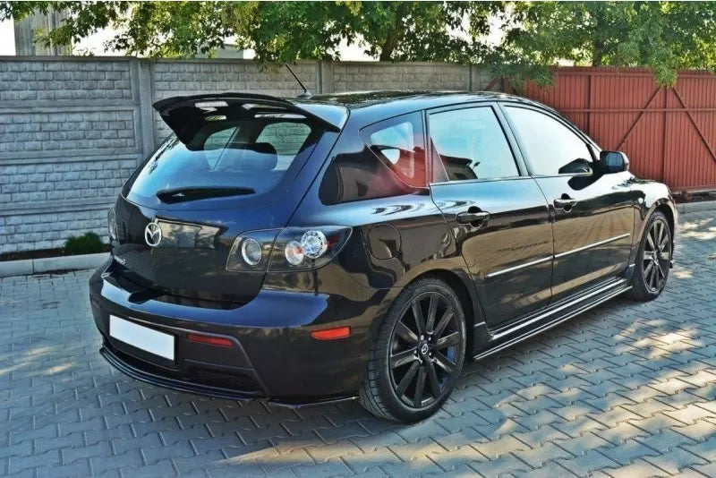 Maxton Design Heckspoiler Lippe für Mazda 3 MPS Mk1 vor Facelift Hochglanz schwarz – Ansicht 3
