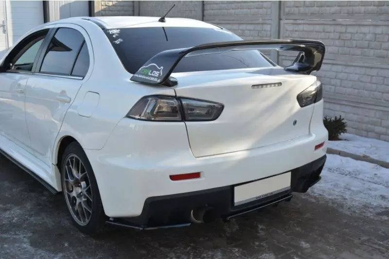 Maxton Design Heckspoiler Lippe für Mitsubishi Lancer Evo X Hochglanz schwarz – Ansicht 2