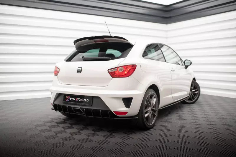 Maxton Design Heckspoiler Lippe für Seat Ibiza 4 (6J) Sport Coupe vor Facelift Hochglanz schwarz – Ansicht 2