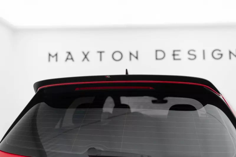 Maxton Design Heckspoiler Lippe V.1 für VW Golf 7 GTI / GTD / TCR / R und R-Line 2012-2020 Hochglanz schwarz – Ansicht 1