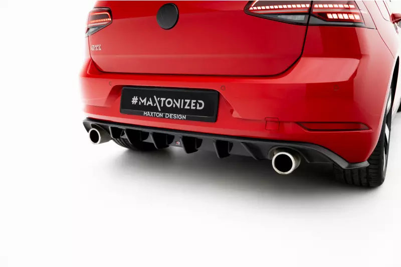 Maxton Design Heckdiffusor für VW Golf 7 GTI / GTD Facelift ab 03/2017 Hochglanz schwarz – Ansicht 1