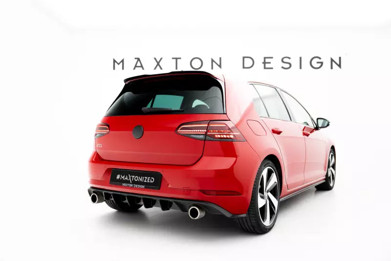 Maxton Design Heckdiffusor für VW Golf 7 GTI / GTD Facelift ab 03/2017 Hochglanz schwarz – Ansicht 3