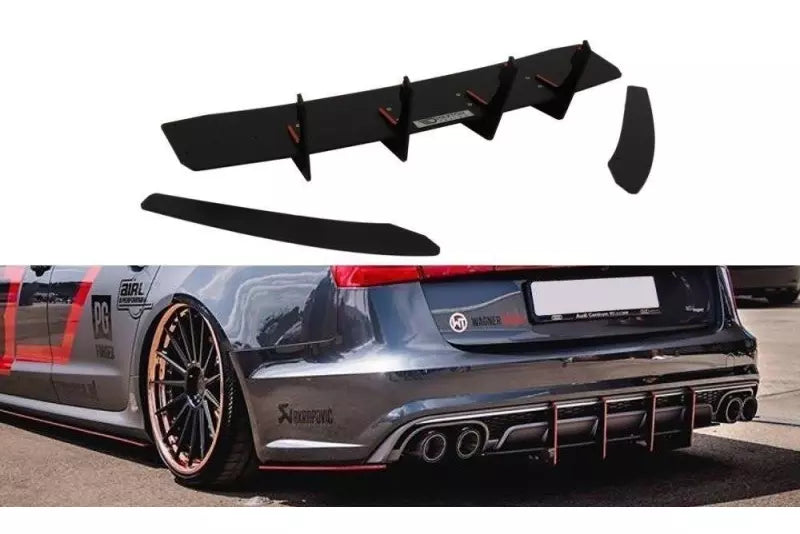 Maxton Design Street Pro Heckdiffusor für Audi S6 C7 Facelift – Ansicht 1