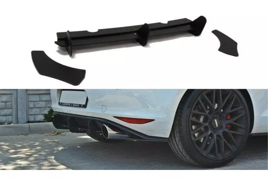 Maxton Design Street Pro Heckdiffusor für VW Golf 7 GTI / GTD matt schwarz – Ansicht 1