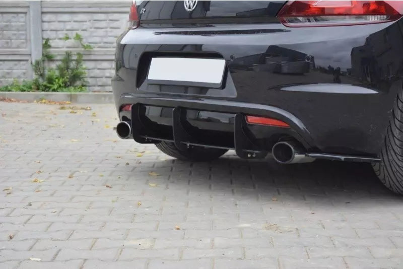 Maxton Design Street Pro Heckdiffusor für VW Scirocco 3 R matt schwarz – Ansicht 1