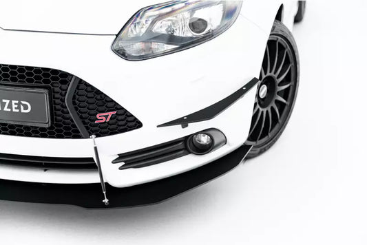 Maxton Design Street Pro Stoßstangen Flaps Wings für Ford Focus ST Mk3 vor Facelift – Ansicht 1