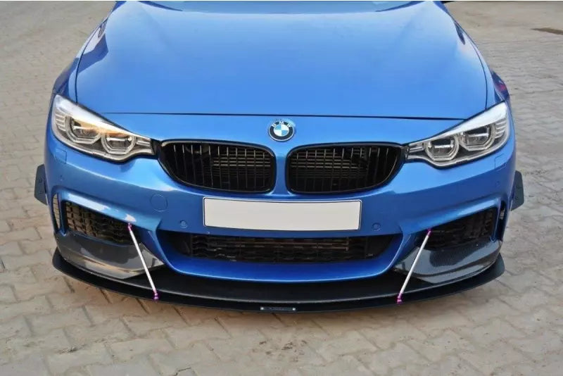 Maxton Design Street Pro Frontlippe V.3 für BMW 4er F32 F33 F36 M-Paket Schwarz – Ansicht 1