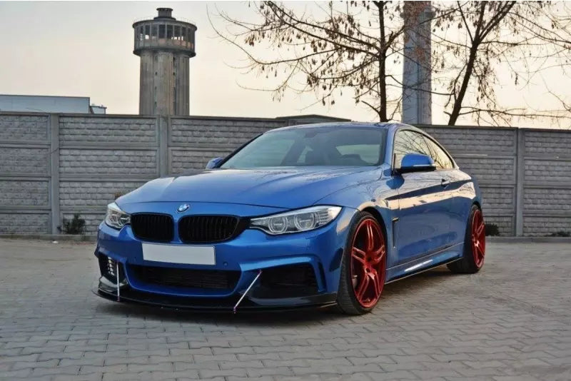 Maxton Design Street Pro Frontlippe V.3 für BMW 4er F32 F33 F36 M-Paket Schwarz – Ansicht 2
