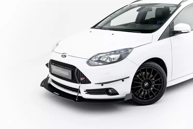 Maxton Design Street Pro Frontlippe V.2 für Ford Focus ST Mk3 vor Facelift – Ansicht 3