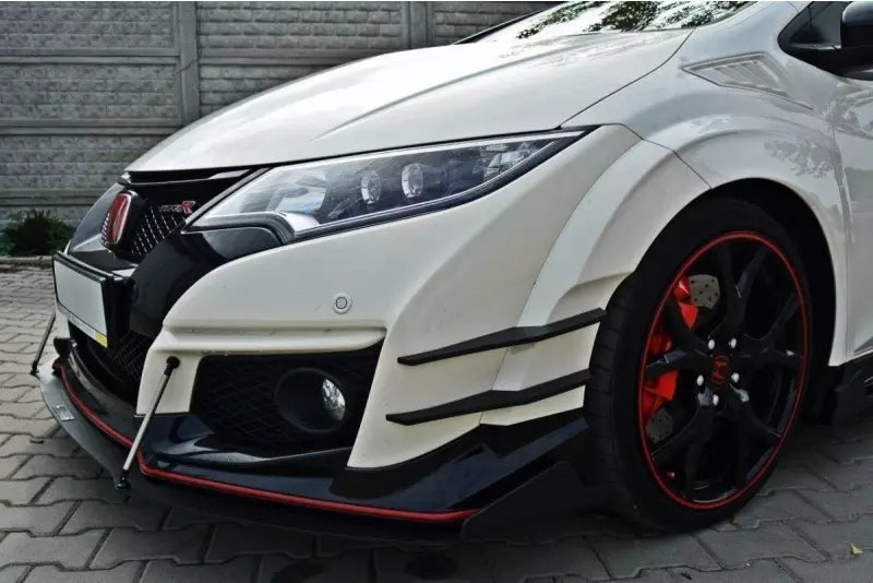 Maxton Design Street Pro Frontlippe V.2 für Honda Civic IX Mk9 Type R schwarz – Ansicht 3
