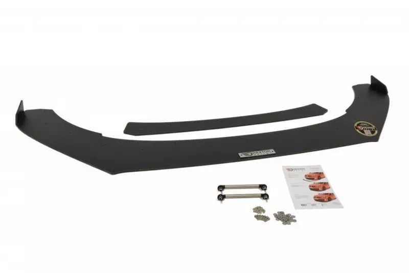 Maxton Design Street Pro Frontlippe V.2 mit Flaps für VW Polo 5 GTI Facelift schwarz – Ansicht 3