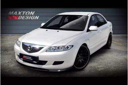 Maxton Design Frontlippe für Mazda 6 Mk1 vor Facelift (2002-2005) Hochglanz schwarz – Ansicht 1