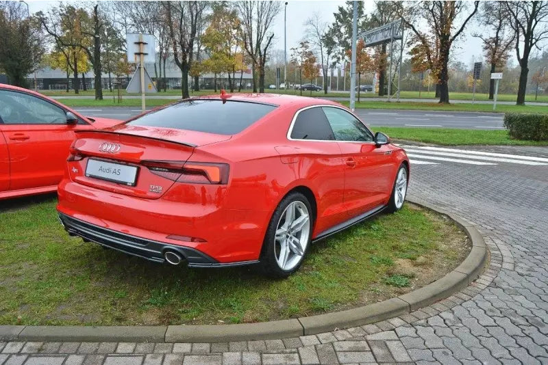 Maxton Design Seitenschweller (Paar) für Audi A5 / A5 S-Line B9 F5 Hochglanz schwarz – Ansicht 2