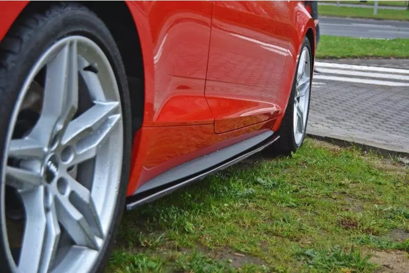 Maxton Design Seitenschweller (Paar) für Audi A5 / A5 S-Line B9 F5 Hochglanz schwarz – Ansicht 3