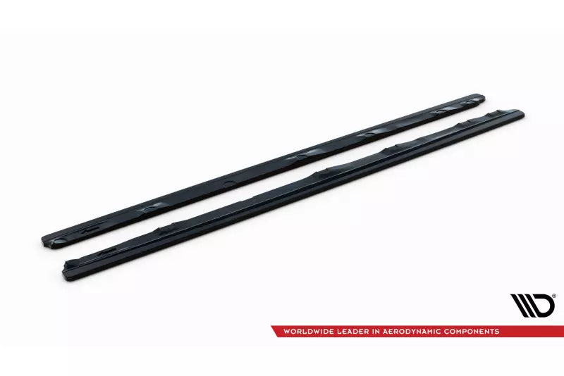 Maxton Design Seitenschweller (Paar) für Audi A6 C7 Hochglanz schwarz – Ansicht 4