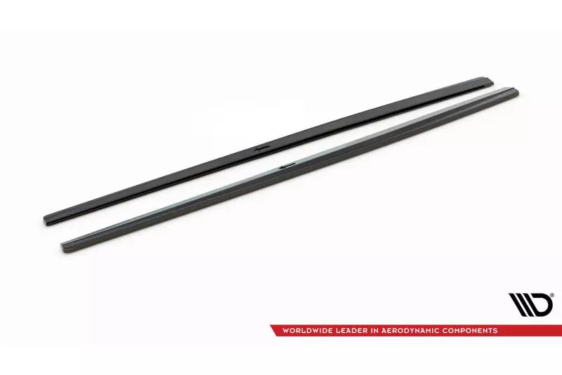 Maxton Design Seitenschweller (Paar) für Audi S3 / A3 S-Line 8V Limousine Hochglanz schwarz – Ansicht 3