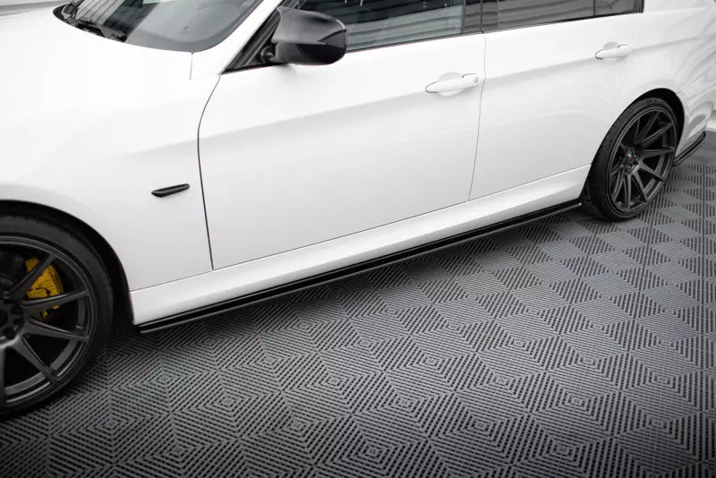 Maxton Design Seitenschweller (Paar) für BMW 3er E90 / E91 M Paket Hochglanz schwarz – Ansicht 1