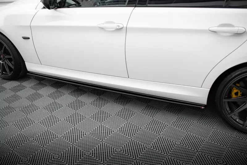 Maxton Design Seitenschweller (Paar) für BMW 3er E90 / E91 M Paket Hochglanz schwarz – Ansicht 3