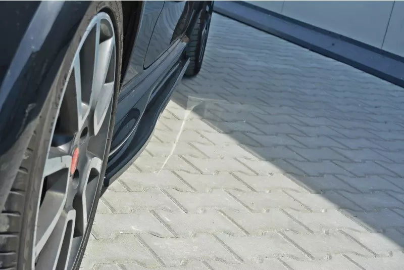 Maxton Design Seitenschweller (Paar) für Fiat Punto Evo Abarth Hochglanz schwarz – Ansicht 2