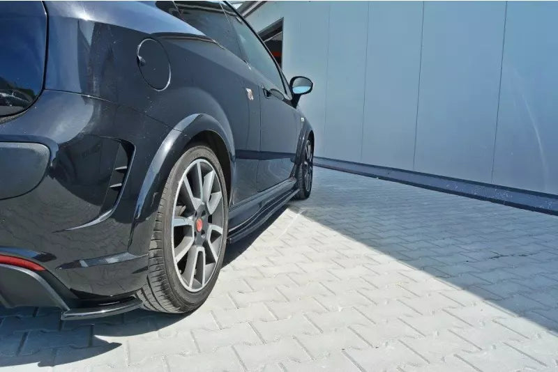 Maxton Design Seitenschweller (Paar) für Fiat Punto Evo Abarth Hochglanz schwarz – Ansicht 3