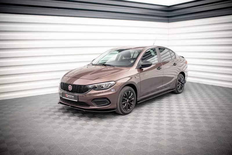 Maxton Design Seitenschweller (Paar) für Fiat Tipo S-Design Hochglanz schwarz – Ansicht 2
