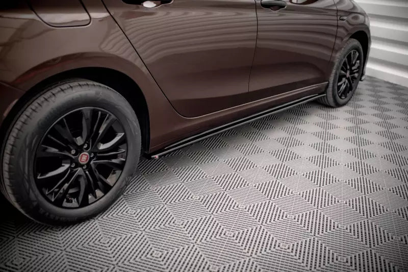 Maxton Design Seitenschweller (Paar) für Fiat Tipo S-Design Hochglanz schwarz – Ansicht 3