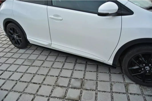 Maxton Design Seitenschweller (Paar) für Honda Civic IX Mk9 Facelift Hochglanz schwarz – Ansicht 1