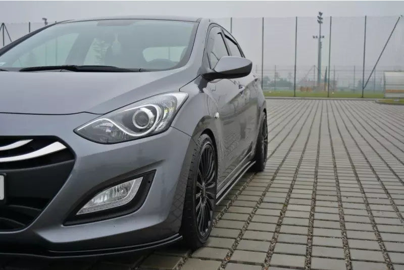 Maxton Design Seitenschweller (Paar) für Hyundai I30 Mk2 Hochglanz schwarz – Ansicht 2