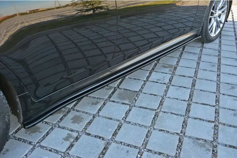 Maxton Design Seitenschweller (Paar) für Infinity G37 Limo Hochglanz schwarz – Ansicht 1