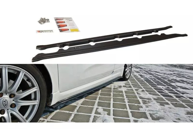 Maxton Design Seitenschweller (Paar) für Kia Ceed / ProCeed GT MK2 Hochglanz schwarz – Ansicht 2