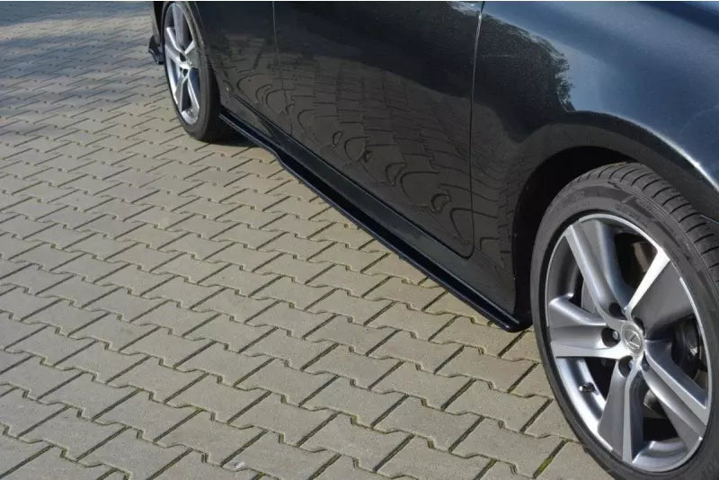 Maxton Design Seitenschweller (Paar) für Lexus GS Mk4 Facelift Hochglanz schwarz – Ansicht 1