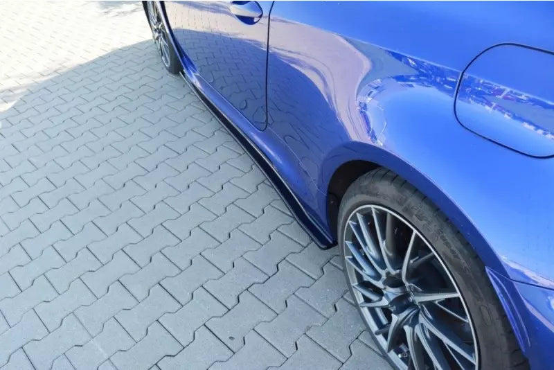 Maxton Design Seitenschweller (Paar) für Lexus RC F Hochglanz schwarz – Ansicht 2