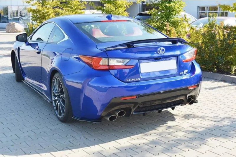 Maxton Design Seitenschweller (Paar) für Lexus RC F Hochglanz schwarz – Ansicht 3