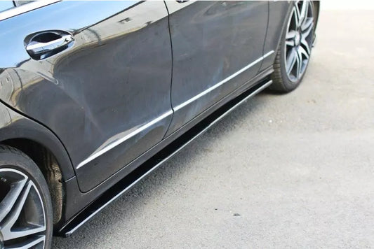 Maxton Design Seitenschweller (Paar) für Mercedes CLS C218 Hochglanz schwarz – Ansicht 1