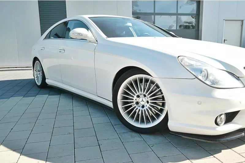 Maxton Design Seitenschweller (Paar) für Mercedes CLS 55AMG C219 Hochglanz schwarz – Ansicht 1