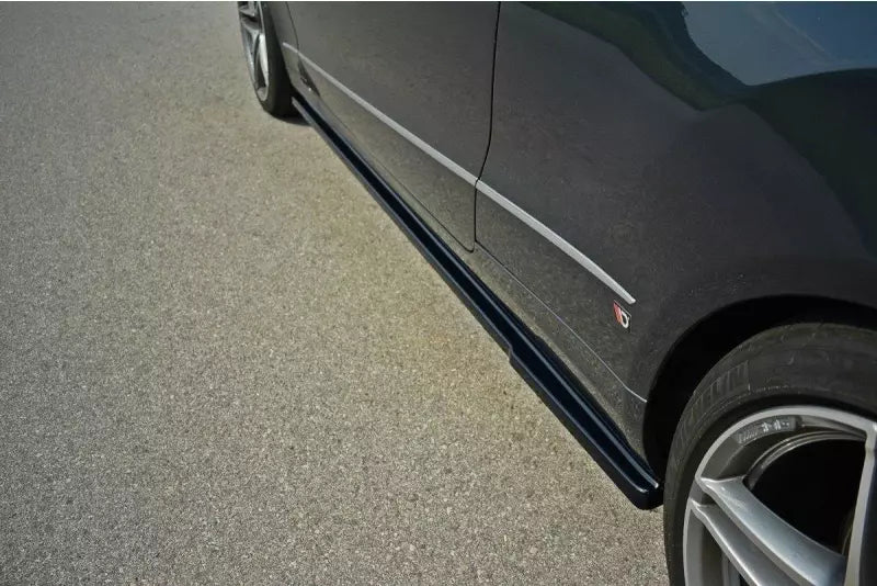 Maxton Design Seitenschweller (Paar) für Mercedes E-Klasse W212 Hochglanz schwarz – Ansicht 3