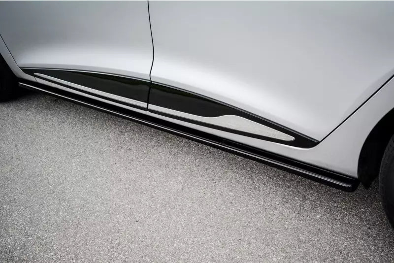 Maxton Design Seitenschweller (Paar) für Renault Clio 4 Hochglanz schwarz – Ansicht 2