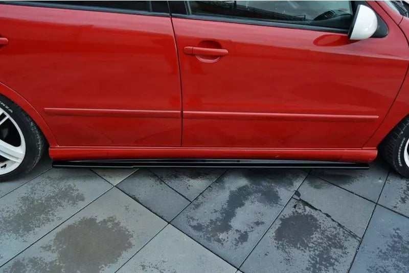 Maxton Design Seitenschweller (Paar) für Seat Leon 1 (Typ 1M1) Cupra Hochglanz schwarz – Ansicht 3