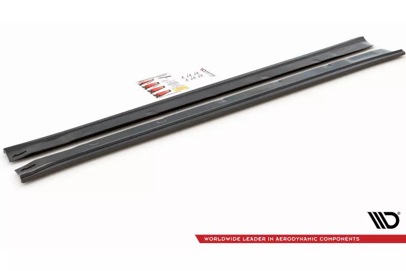 Maxton Design Seitenschweller (Paar) für Tesla Model S Facelift Hochglanz schwarz – Ansicht 4