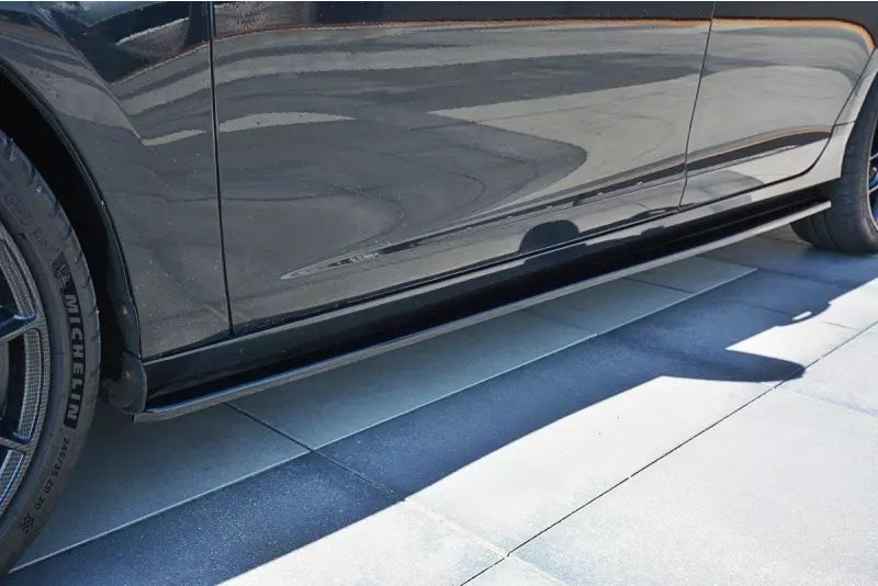 Maxton Design Seitenschweller (Paar) für Volvo V60 Polestar Facelift Hochglanz schwarz – Ansicht 1