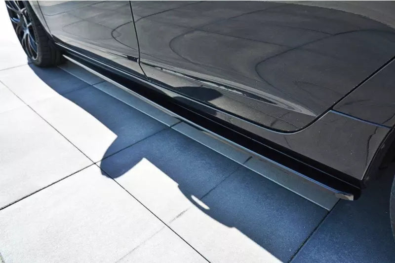 Maxton Design Seitenschweller (Paar) für Volvo V60 Polestar Facelift Hochglanz schwarz – Ansicht 3