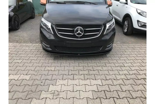 Maxton Design Frontlippe V.1 für Mercedes V-Klasse W447 Hochglanz schwarz – Ansicht 1