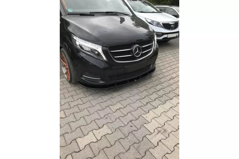 Maxton Design Frontlippe V.2 für Mercedes V-Klasse W447 Hochglanz schwarz – Ansicht 1