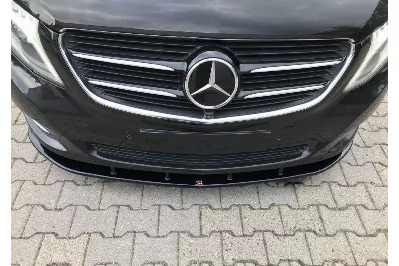 Maxton Design Frontlippe V.2 für Mercedes V-Klasse W447 Hochglanz schwarz – Ansicht 2