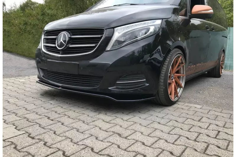 Maxton Design Frontlippe V.3 für Mercedes V-Klasse W447 Hochglanz schwarz – Ansicht 1