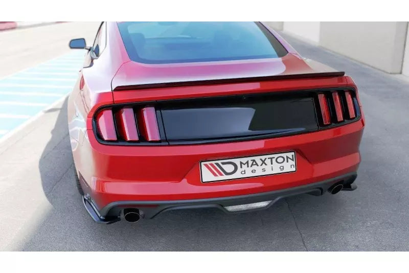 Maxton Design Diffusor Flaps für Ford Mustang Mk6 Hochglanz schwarz – Ansicht 3