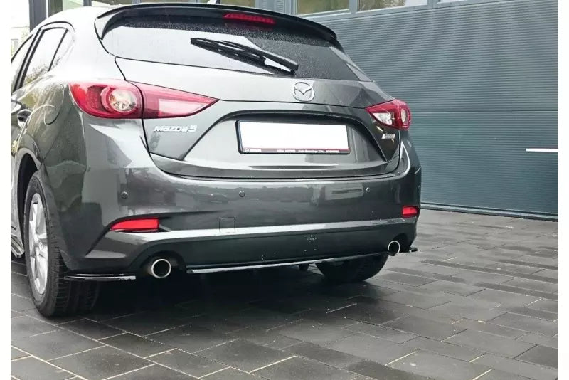 Maxton Design Diffusor Flaps für Mazda 3 BM (Mk3) Facelift Hochglanz schwarz – Ansicht 2