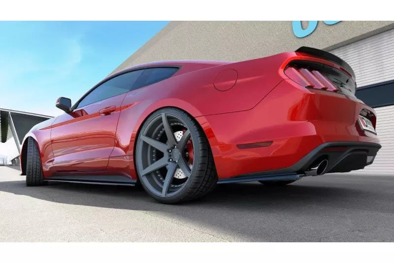 Maxton Design Seitenschweller (Paar) für Ford Mustang Mk6 Hochglanz schwarz – Ansicht 4