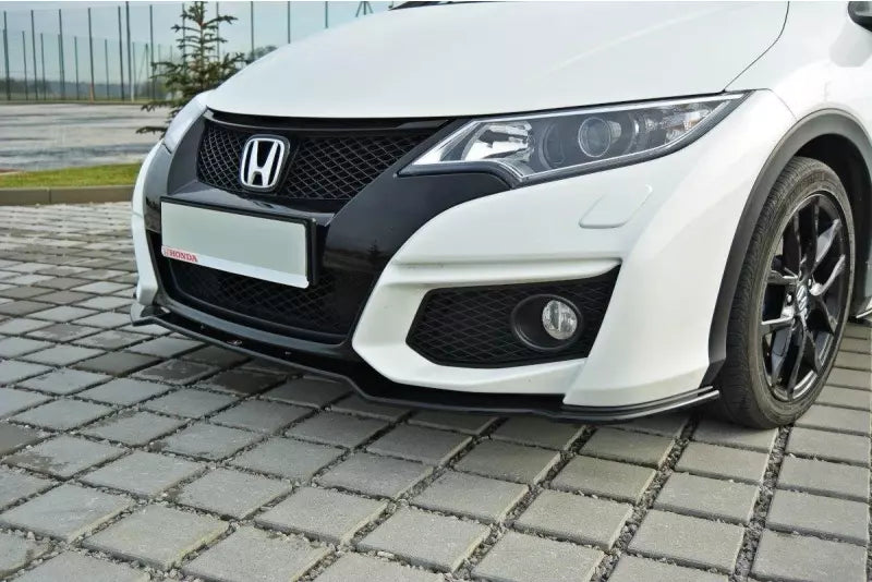 Maxton Design Frontlippe für Honda Civic IX Mk9 Facelift Hochglanz schwarz – Ansicht 1